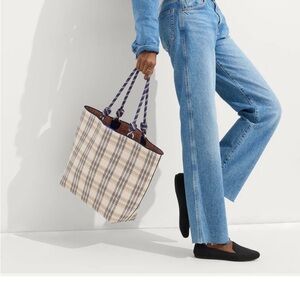 Rothy's Plaid Tote- reversible. RARE